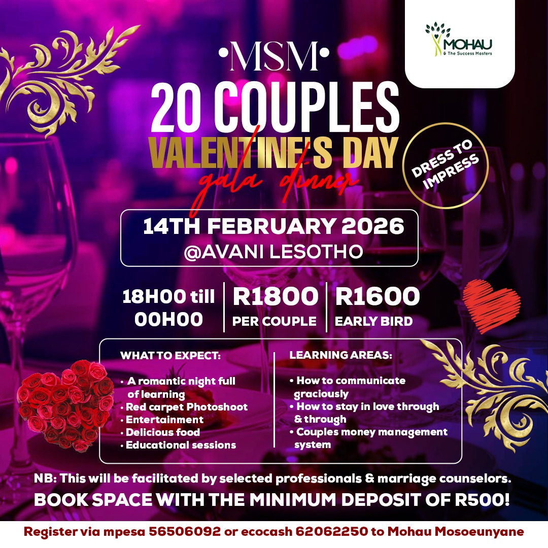 MSM 20 Couples Valentine’s Day Gala Dinner